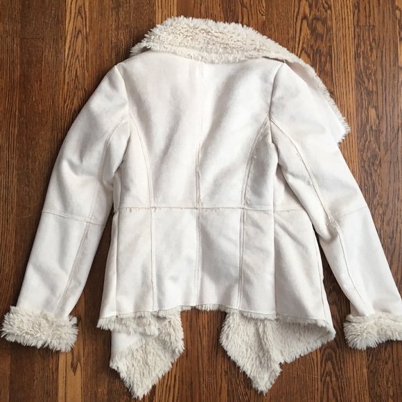 Forever 21 Latte Black cream s beige suede jacket - Picture 2 of 4